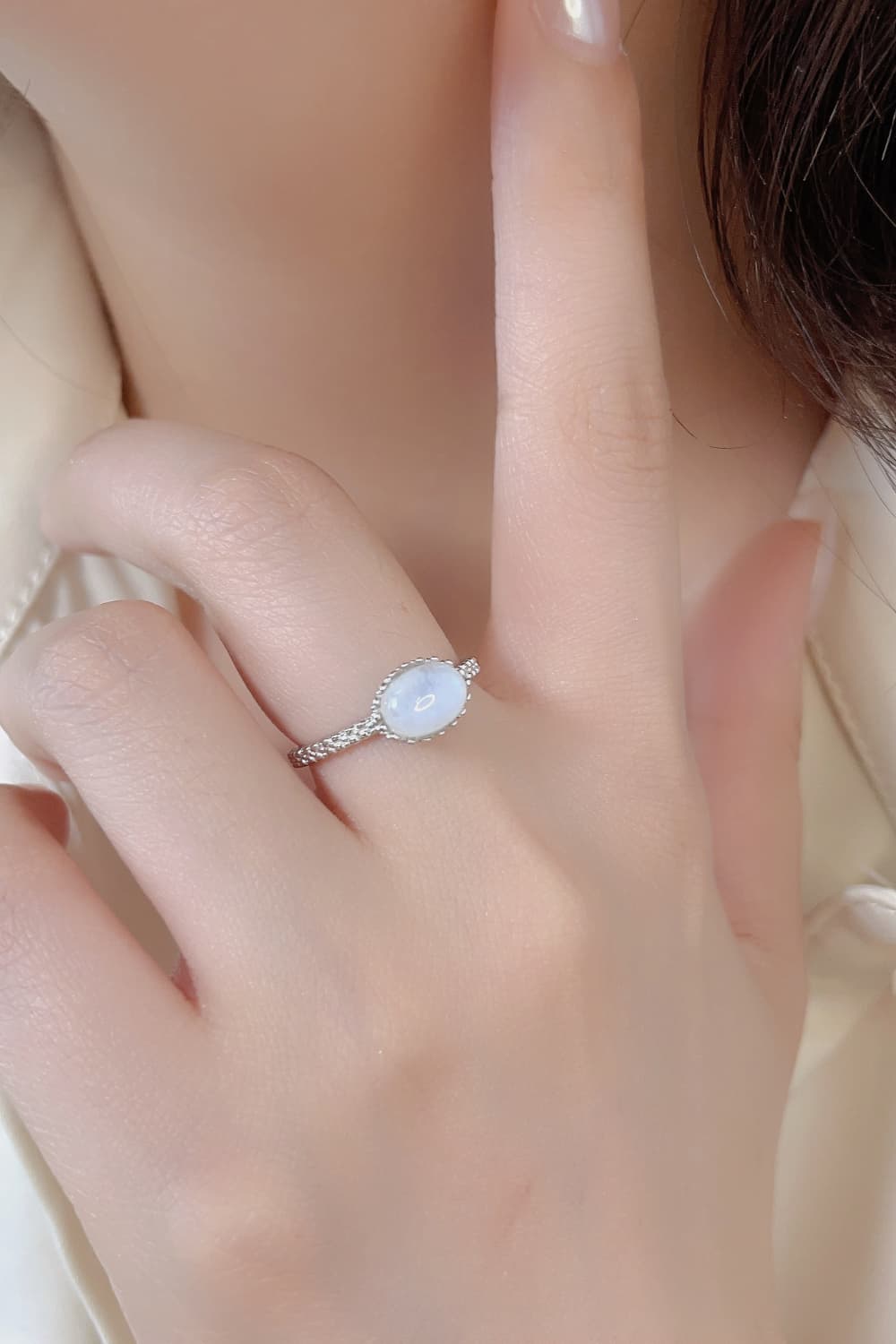 Moon Stone Love Ring