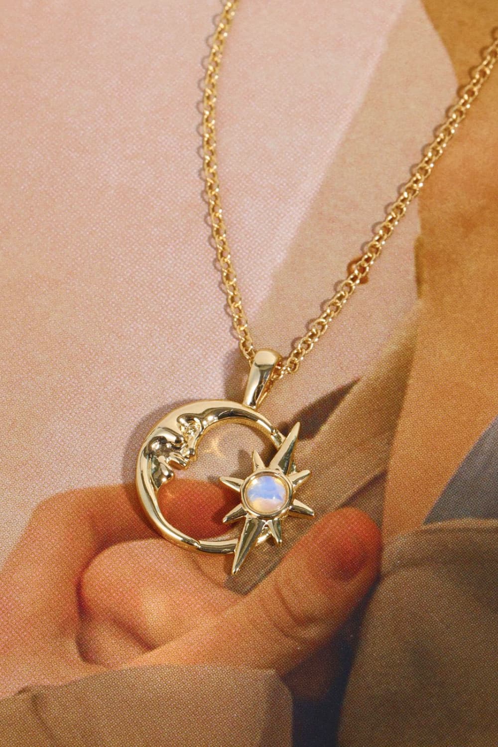 Crescent Star Necklace