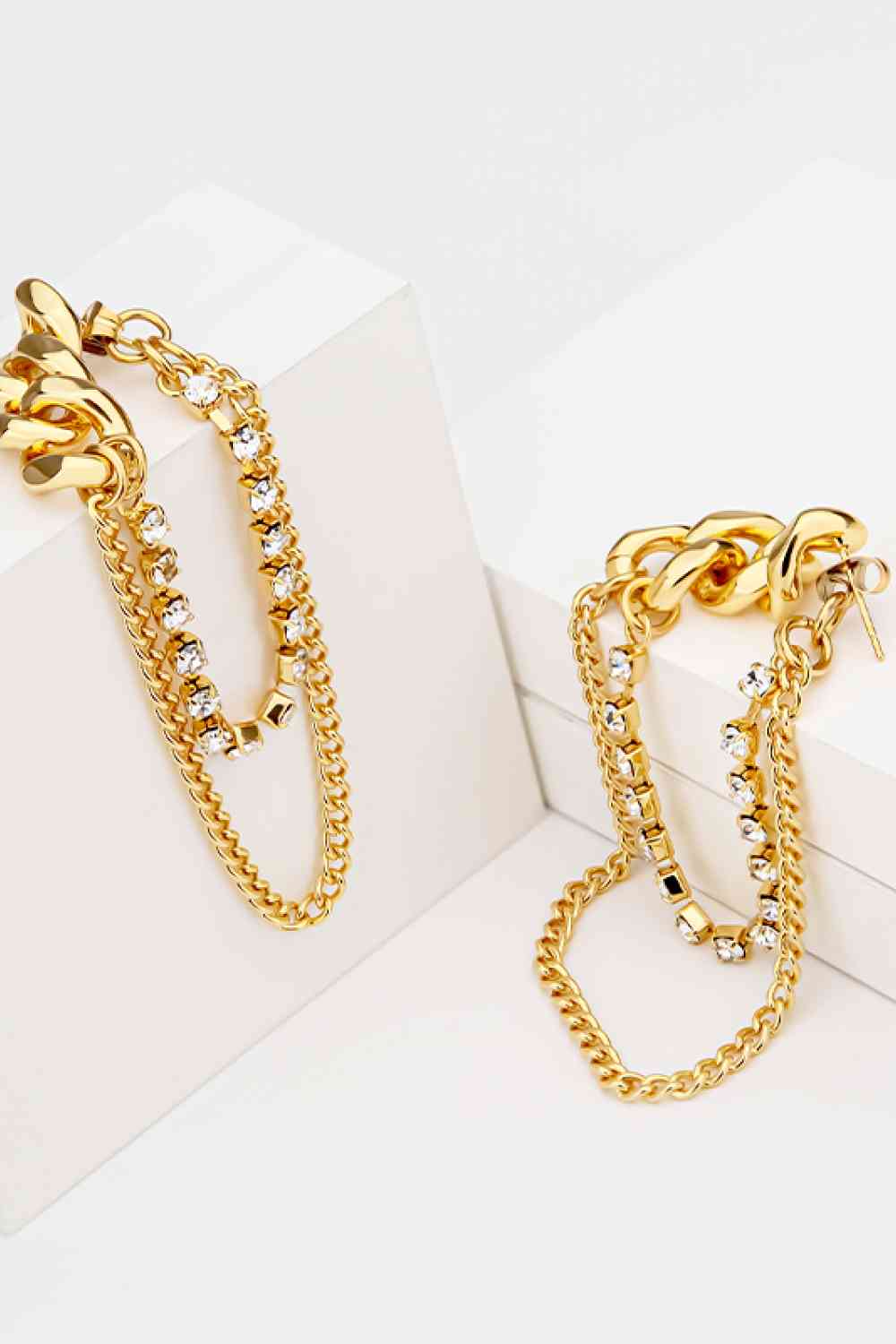 Rhina Copper Chain Earrings