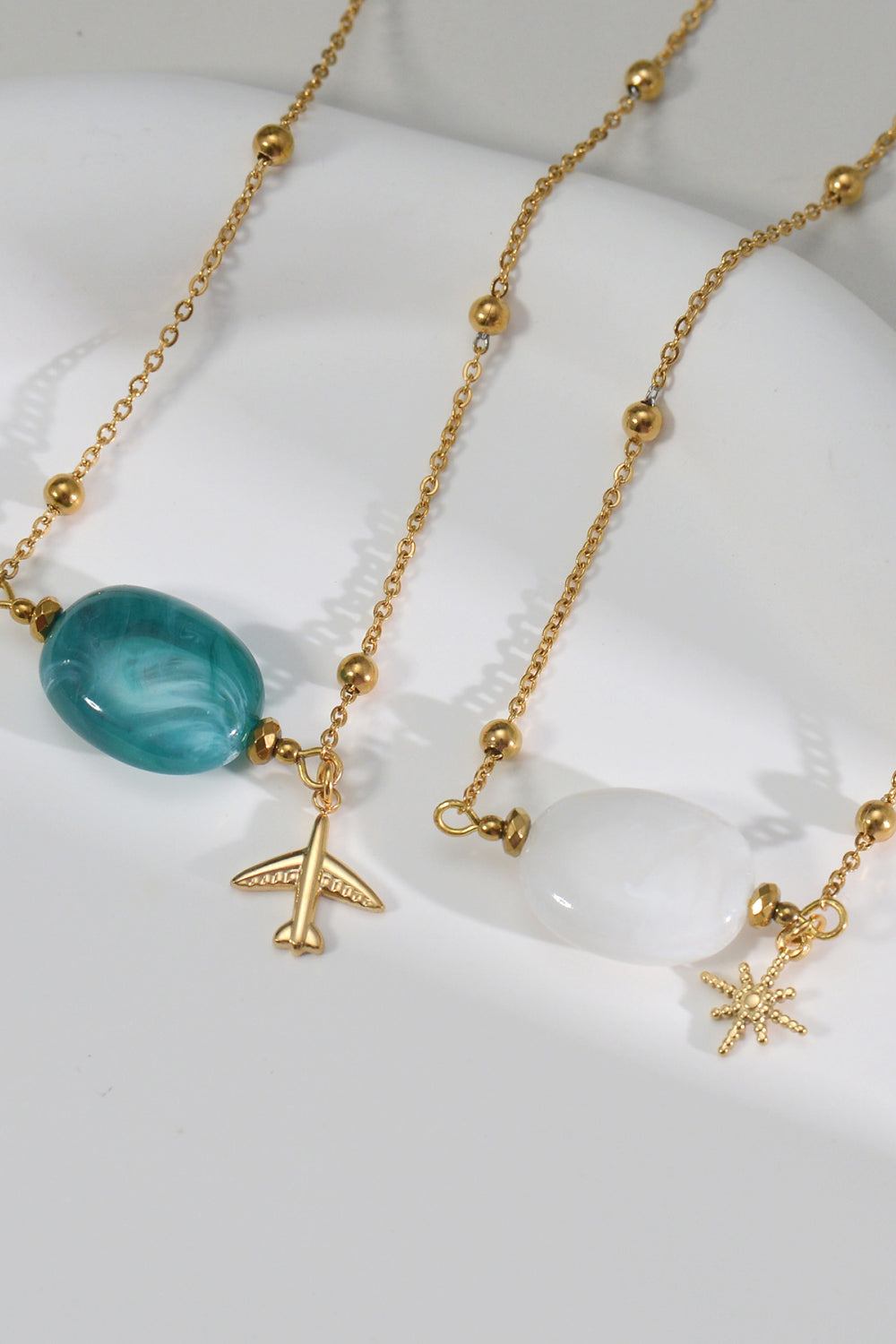 Travel Teal Love Necklace