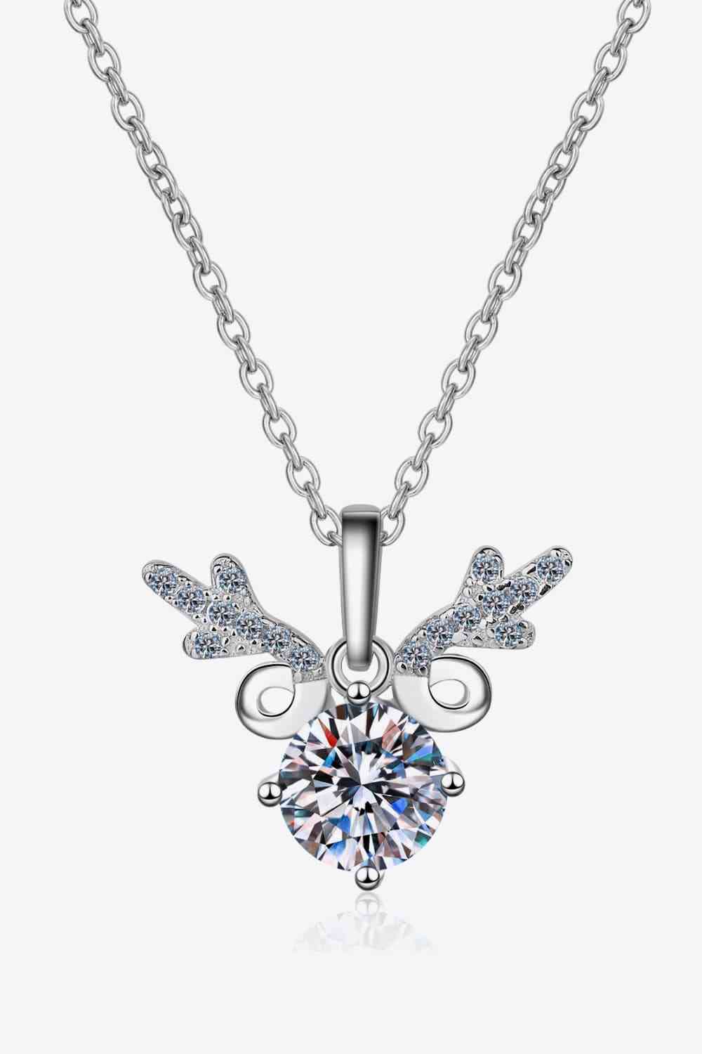 Moissanite Antlers Necklace