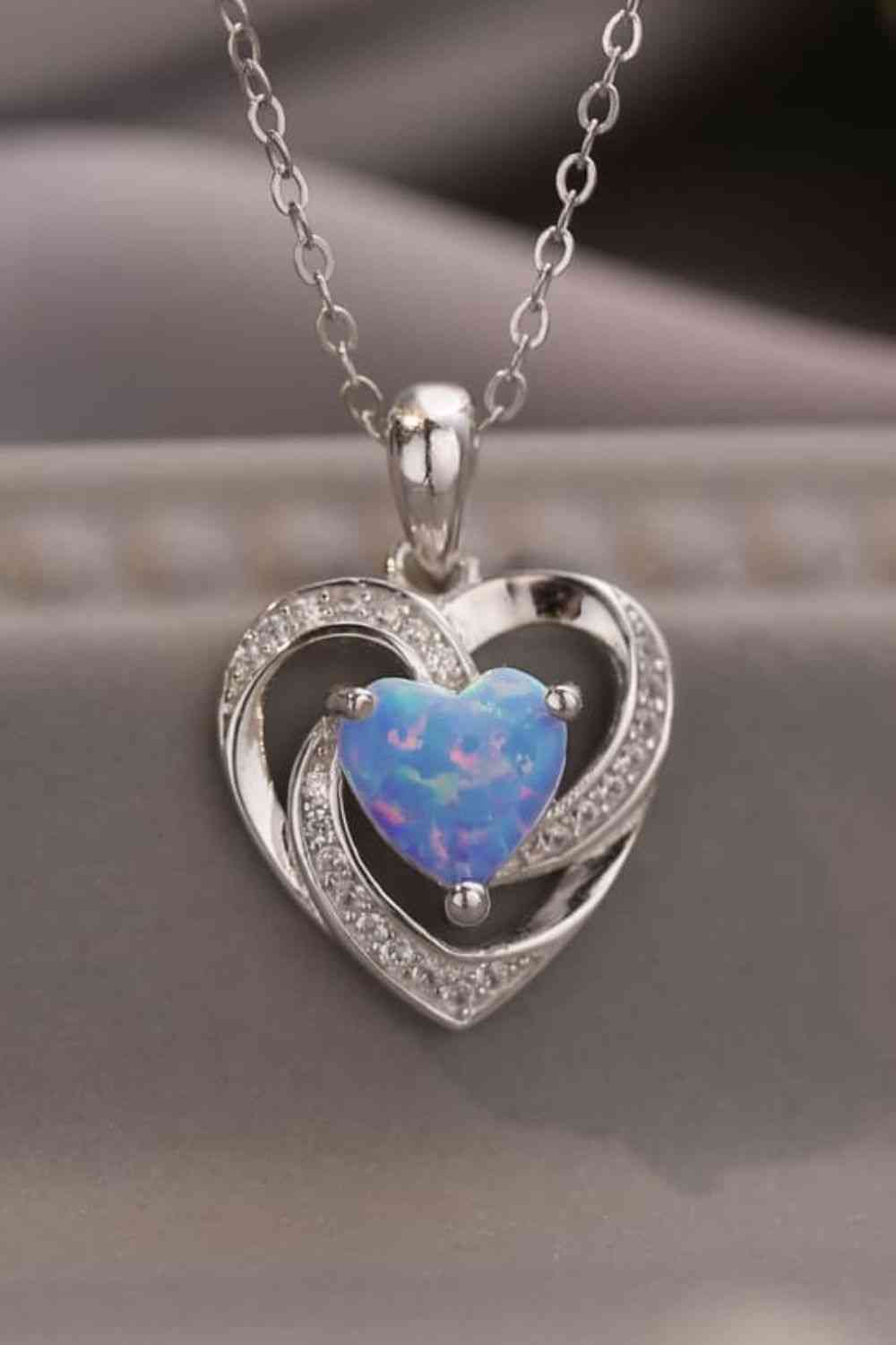 Open Heart Pendant Necklace