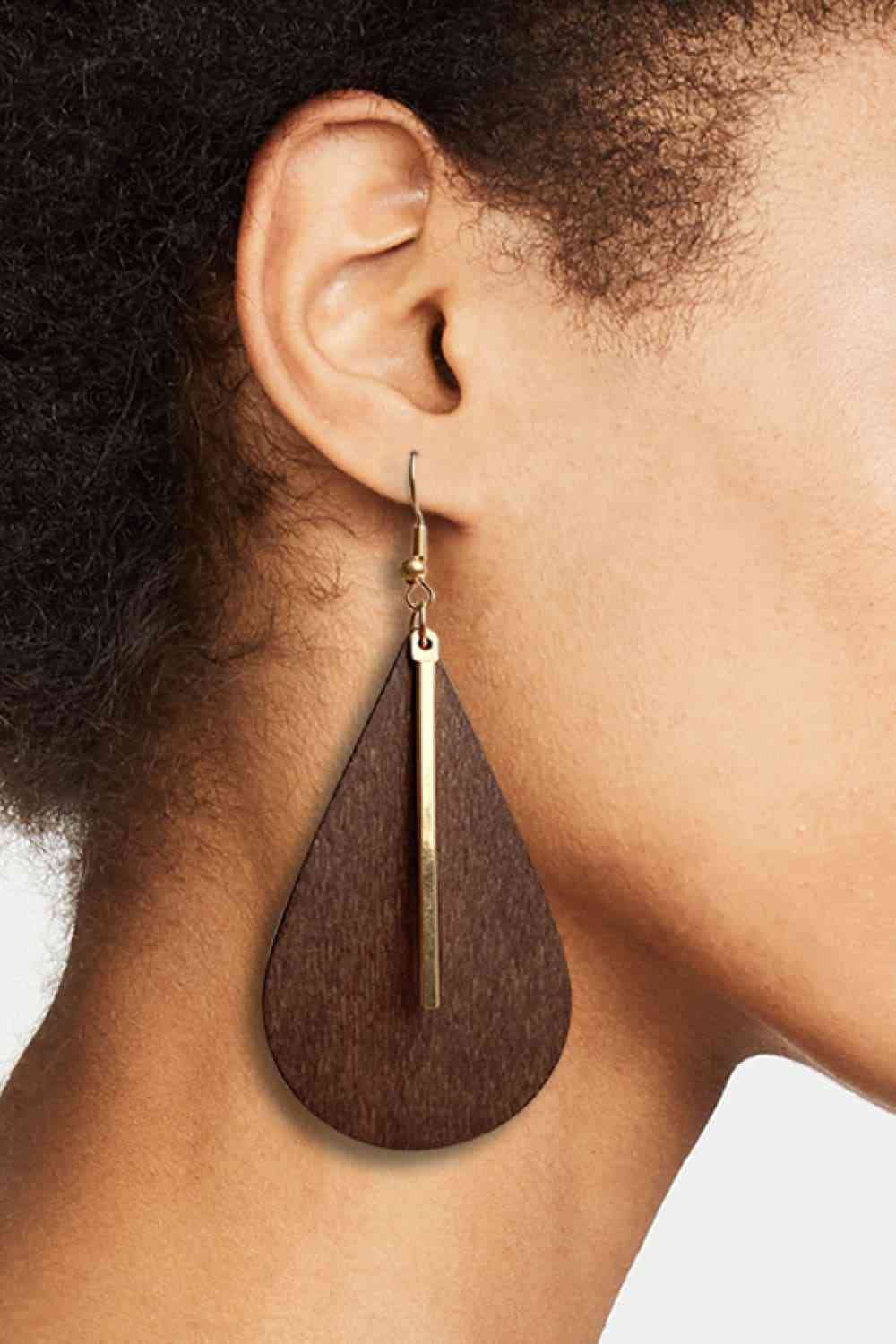 Wooden Dangle Earrings