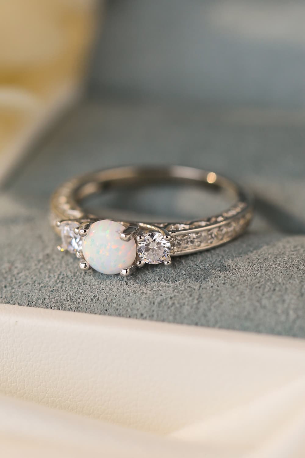 Opal Love Ring