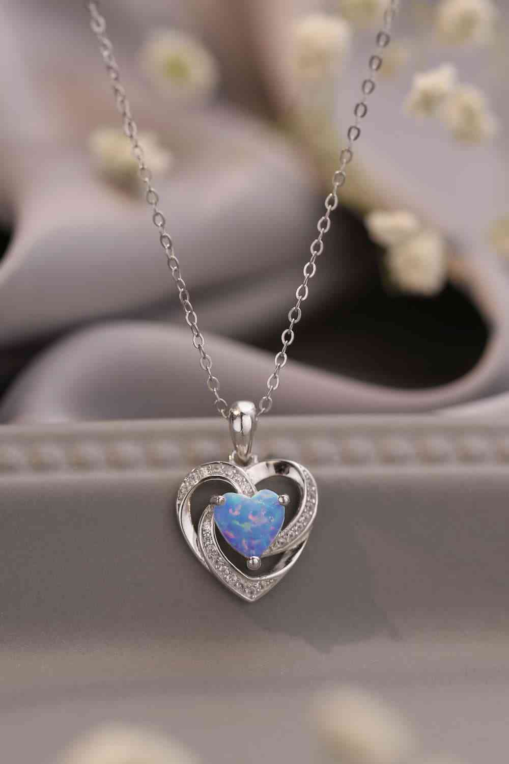 Open Heart Pendant Necklace