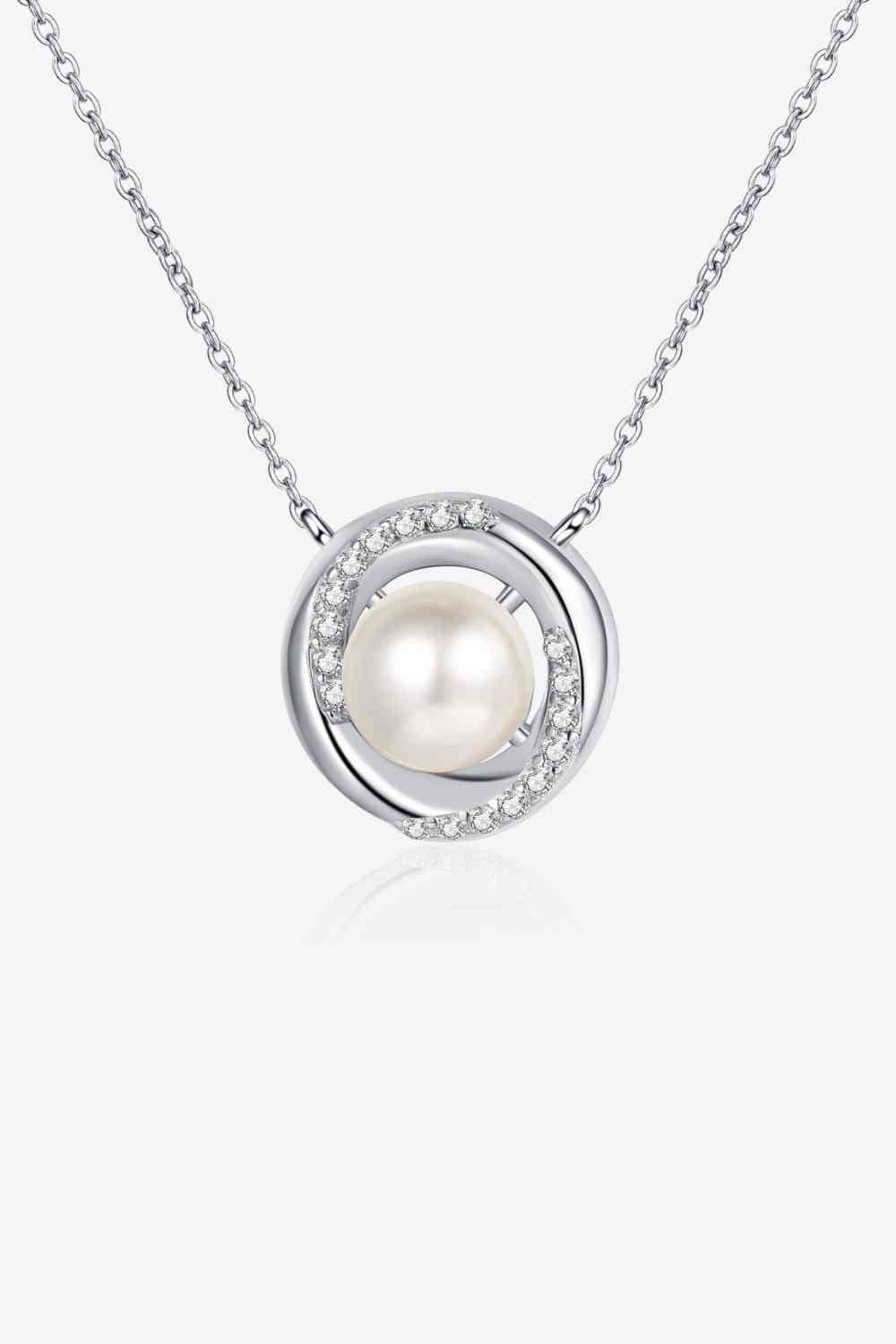 Pearl Rhodium-Plated Necklace