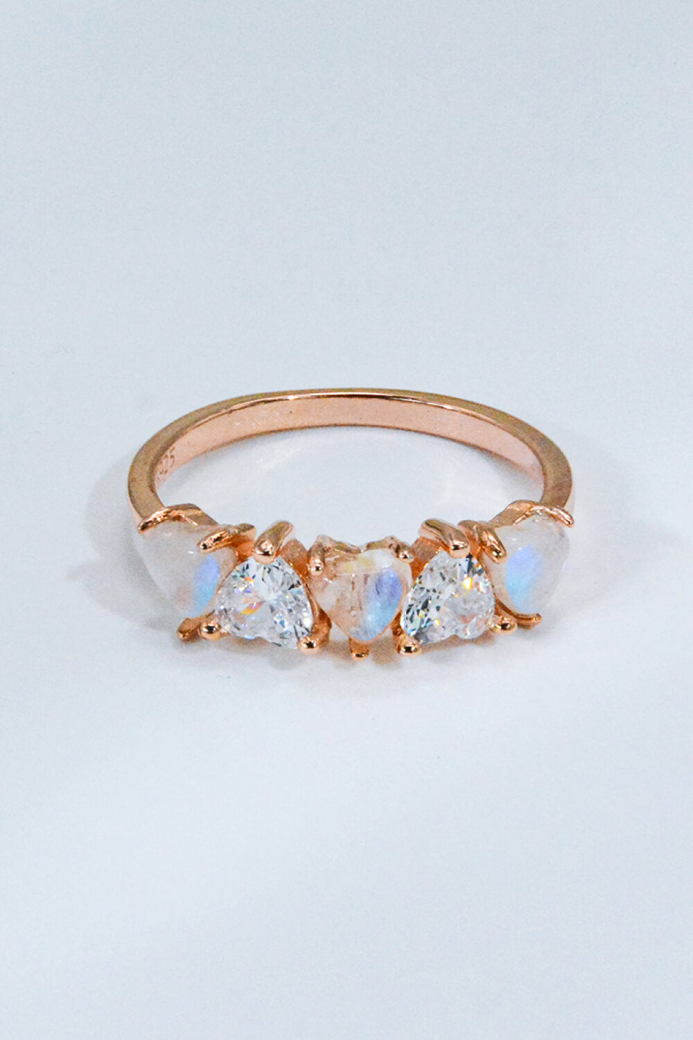 Moonstone Heart Ring