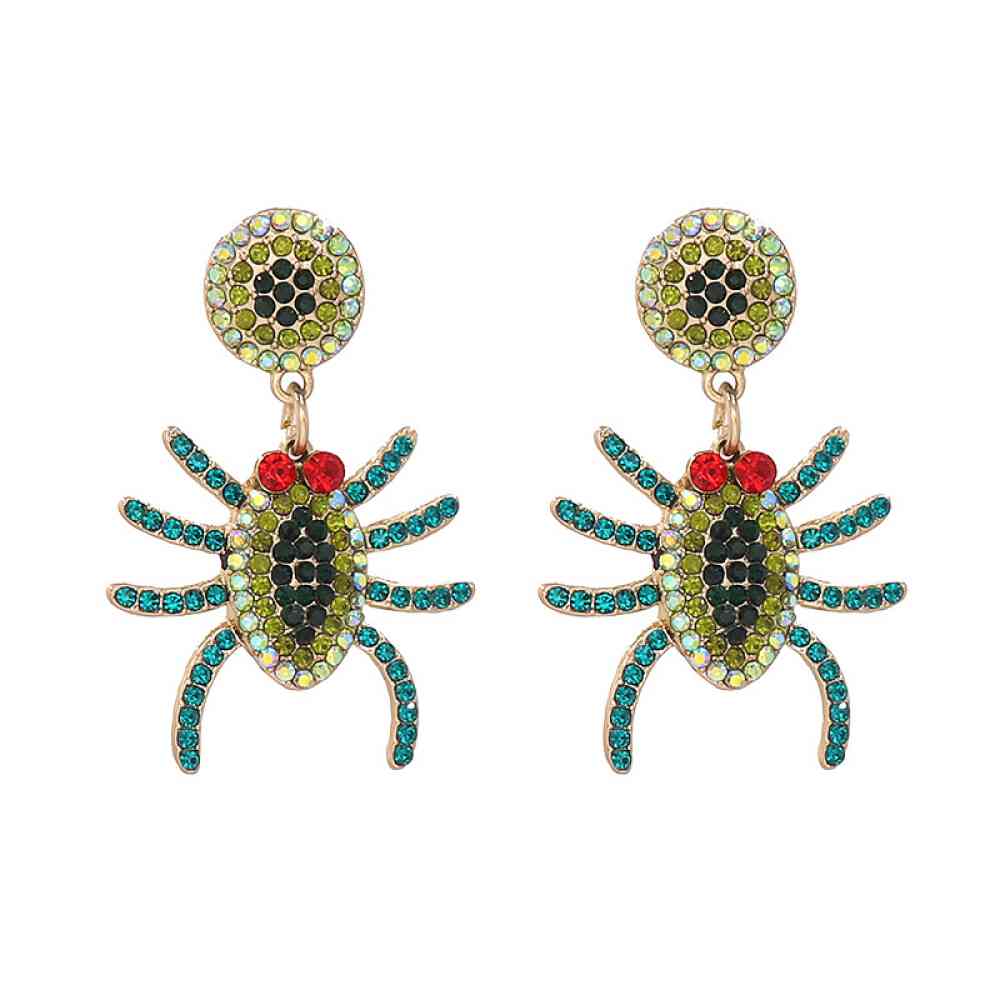 Spider Rhinestone Earrings