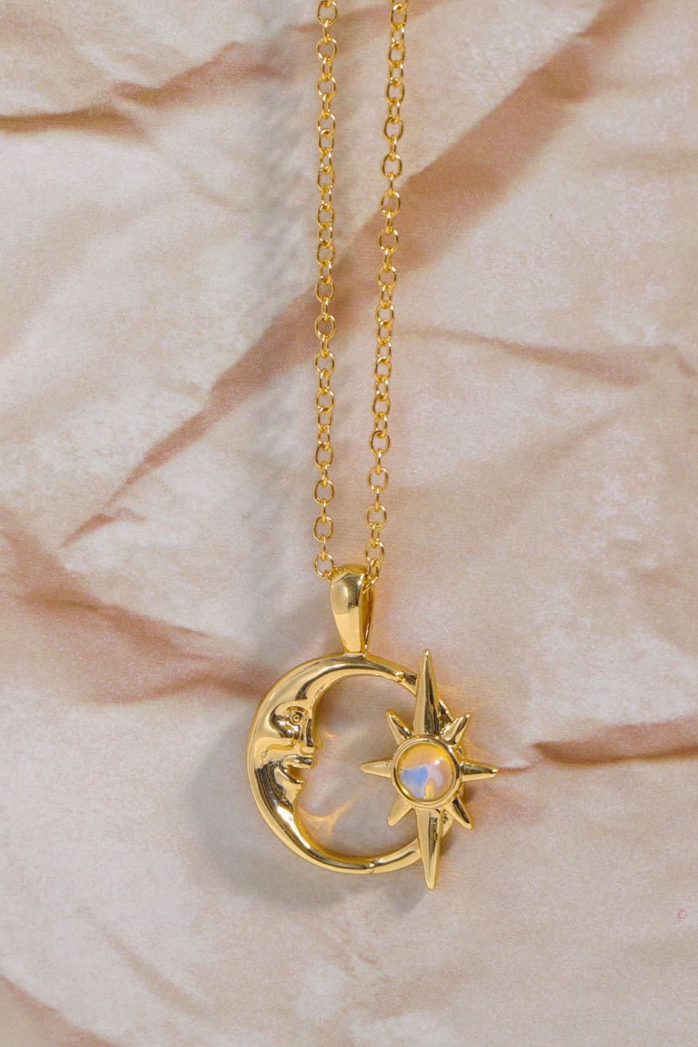 Crescent Star Necklace