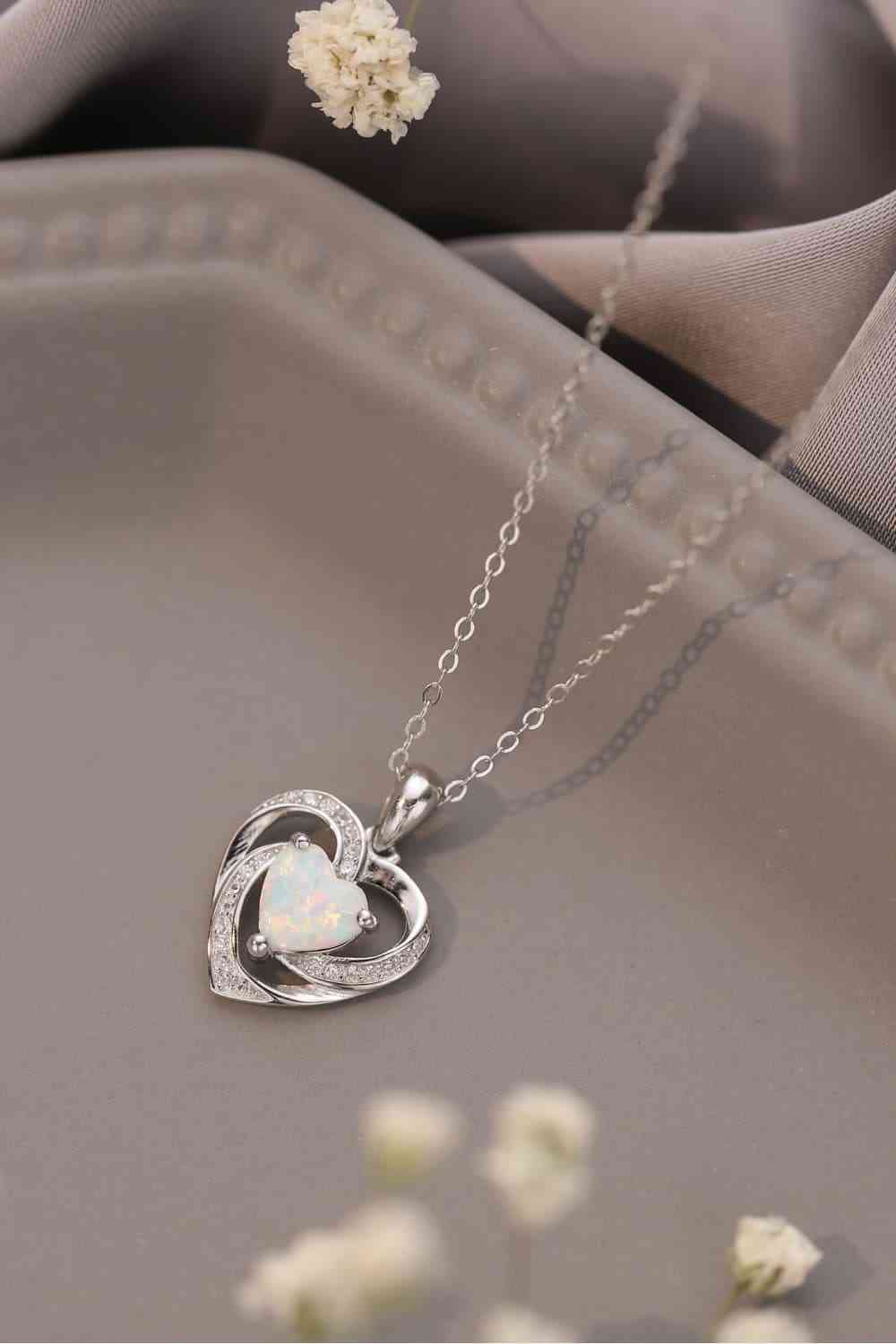 Open Heart Pendant Necklace