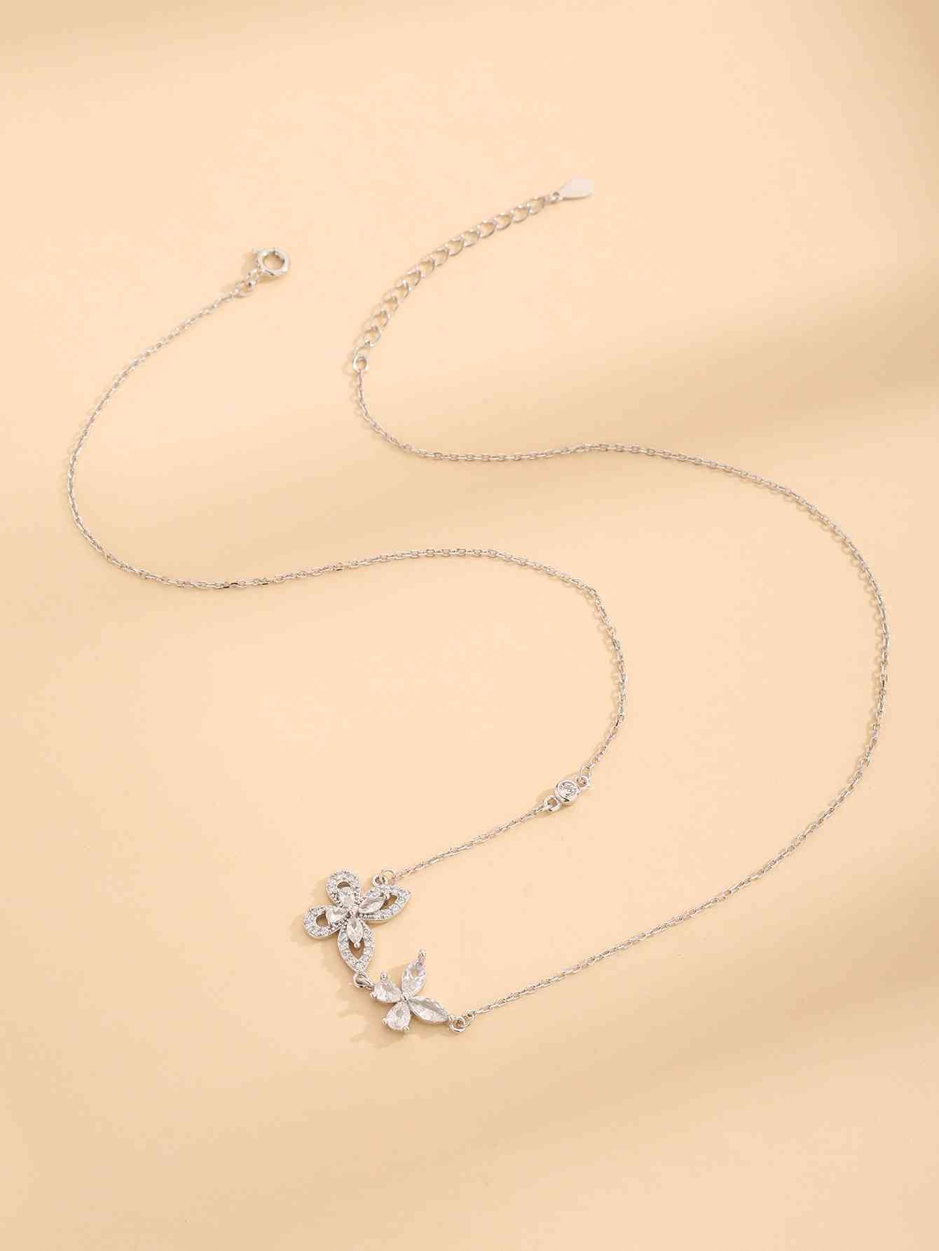 Silver Butterfly Necklace