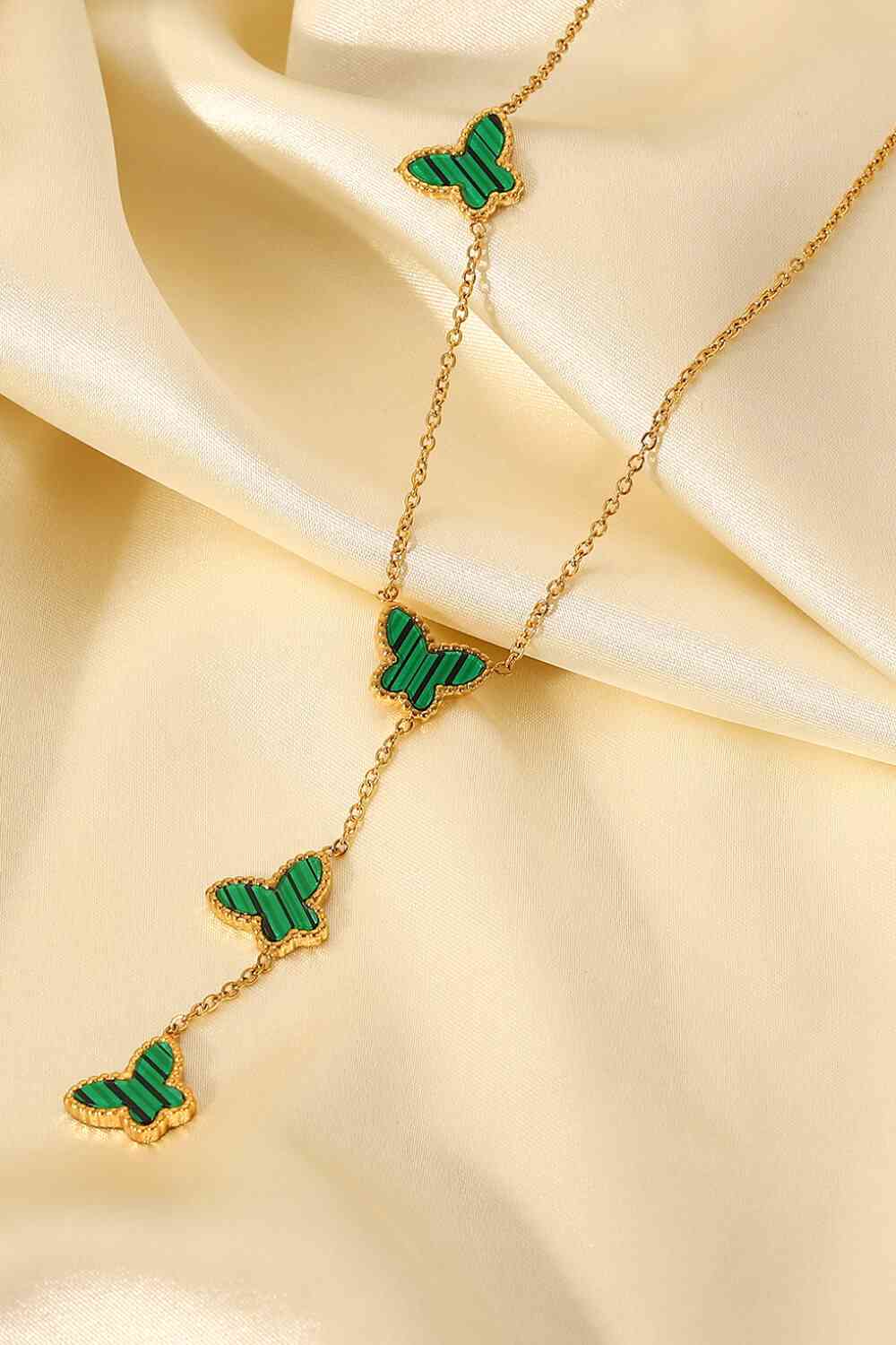 Butterfly Drop Necklace