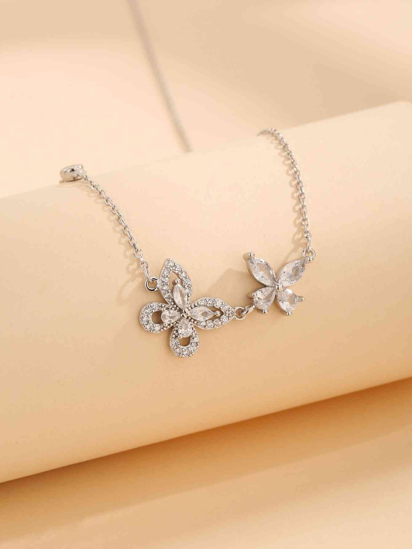 Silver Butterfly Necklace