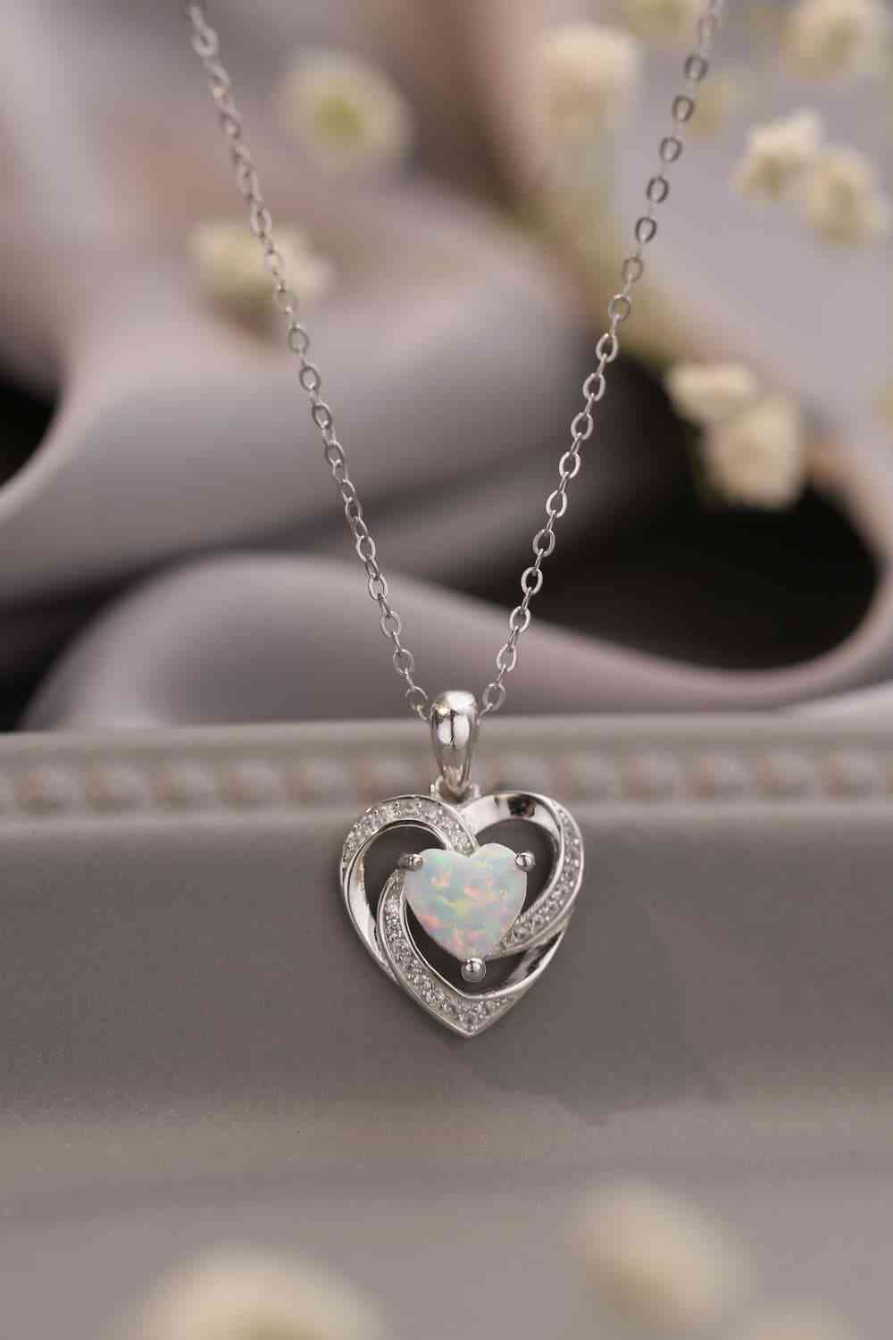 Open Heart Pendant Necklace