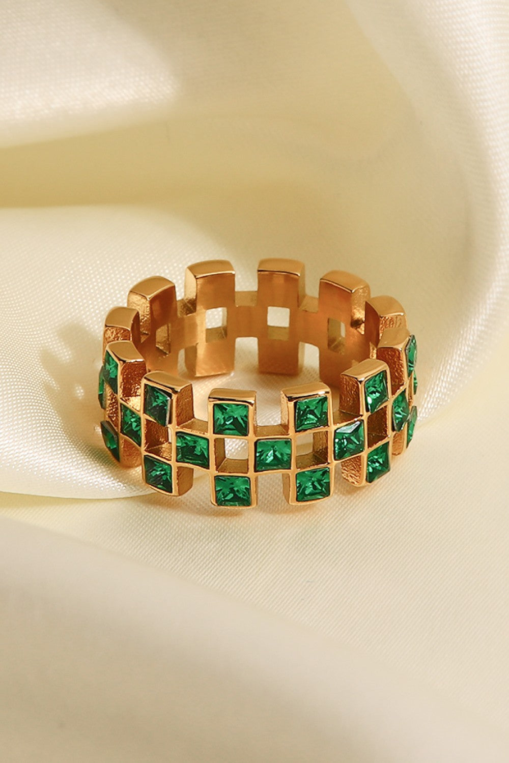 Jade Love Gold-Plated Ring