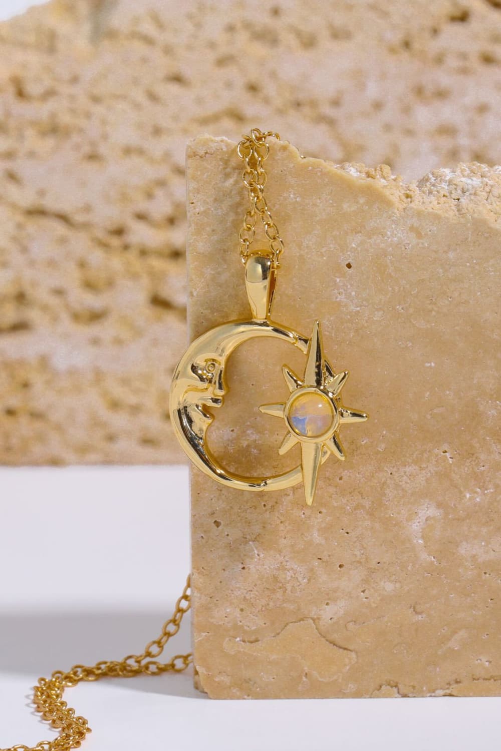 Crescent Star Necklace