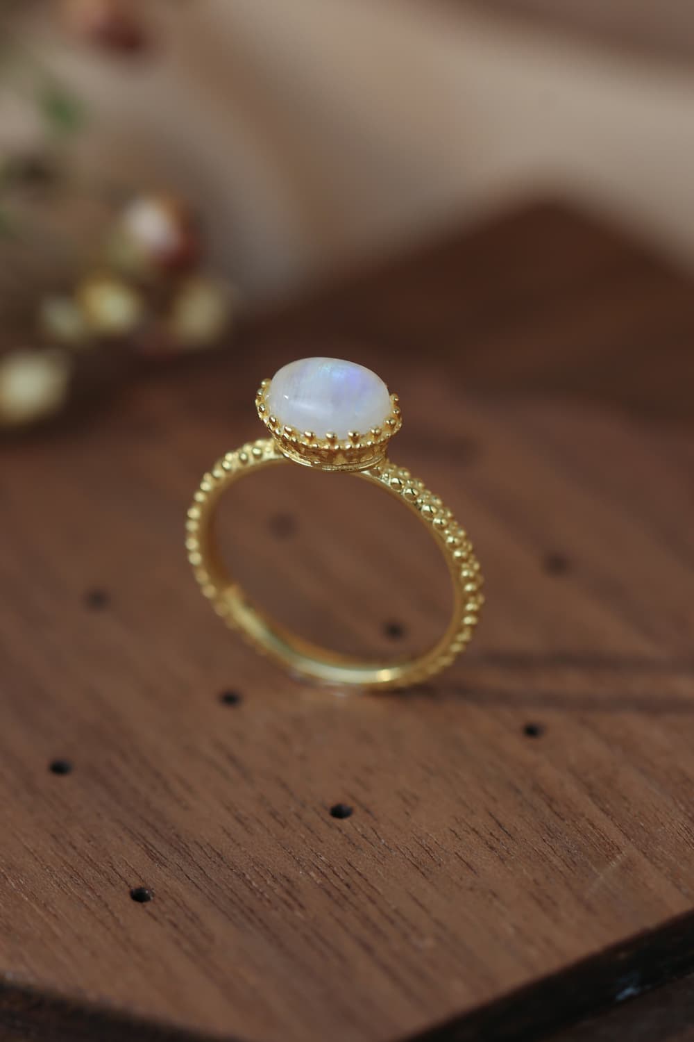 Moon Stone Love Ring