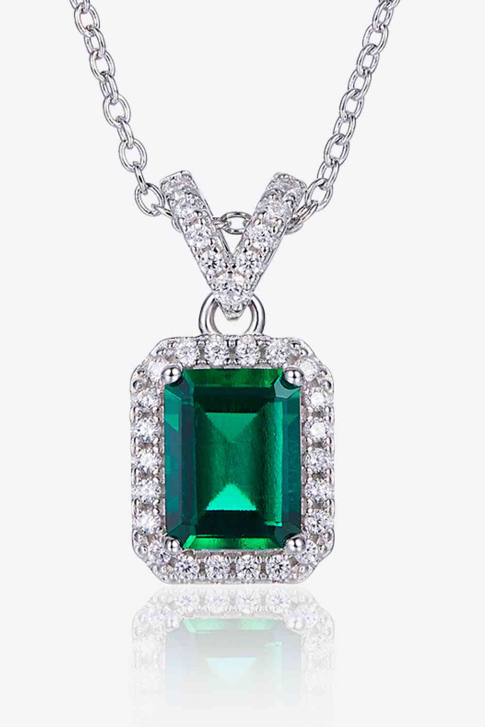 Emerald Pendant Necklace