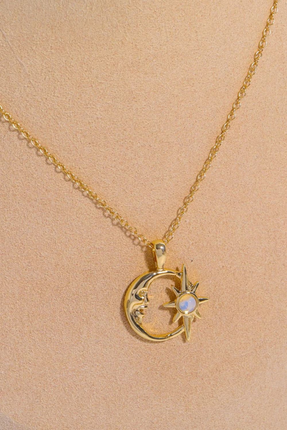 Crescent Star Necklace