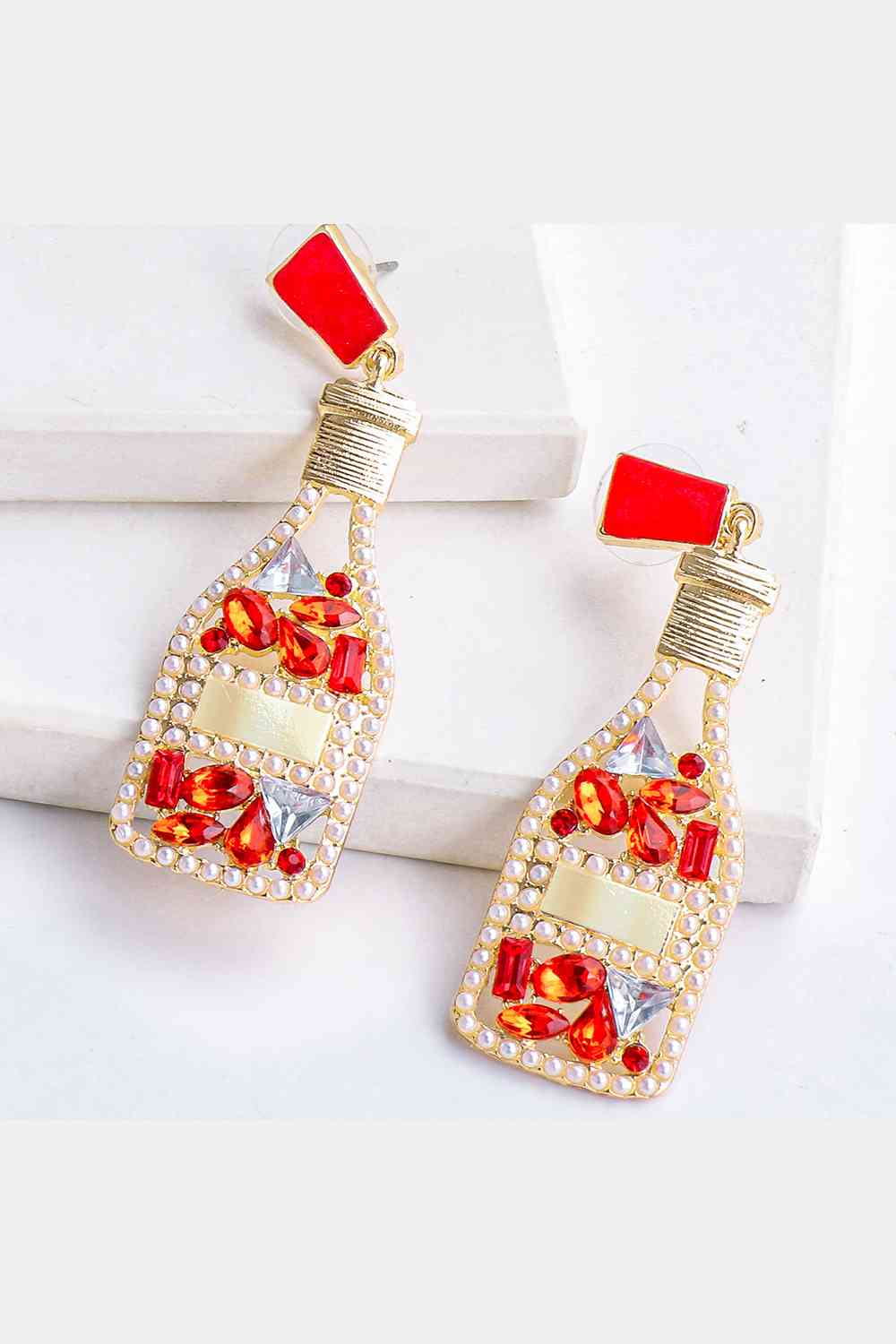 Pop The Bottle Dangle Earrings