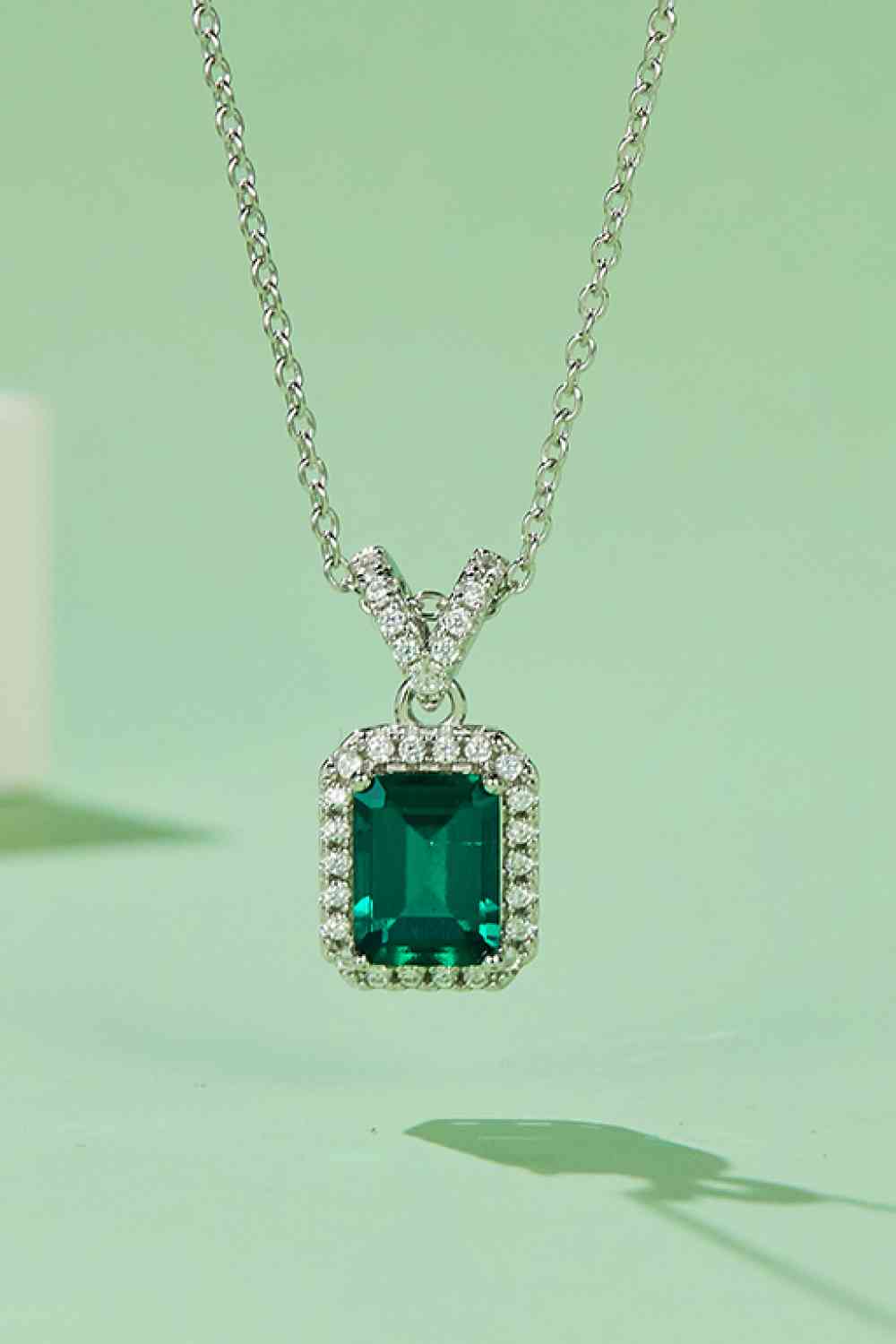 Emerald Pendant Necklace